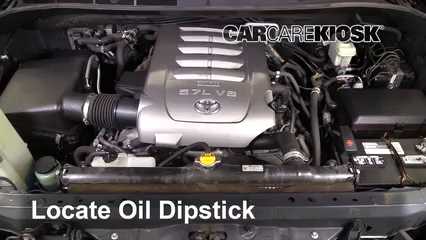 2008 Toyota Sequoia Limited 5.7L V8 Oil Check Oil Level